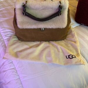 UGG Tan and Cream Shoulder Bag